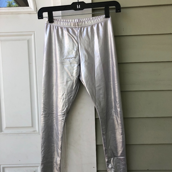 American Apparel Pants - American Apparel Silver Shiny Leggings